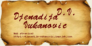 Đenadija Vukanović vizit kartica